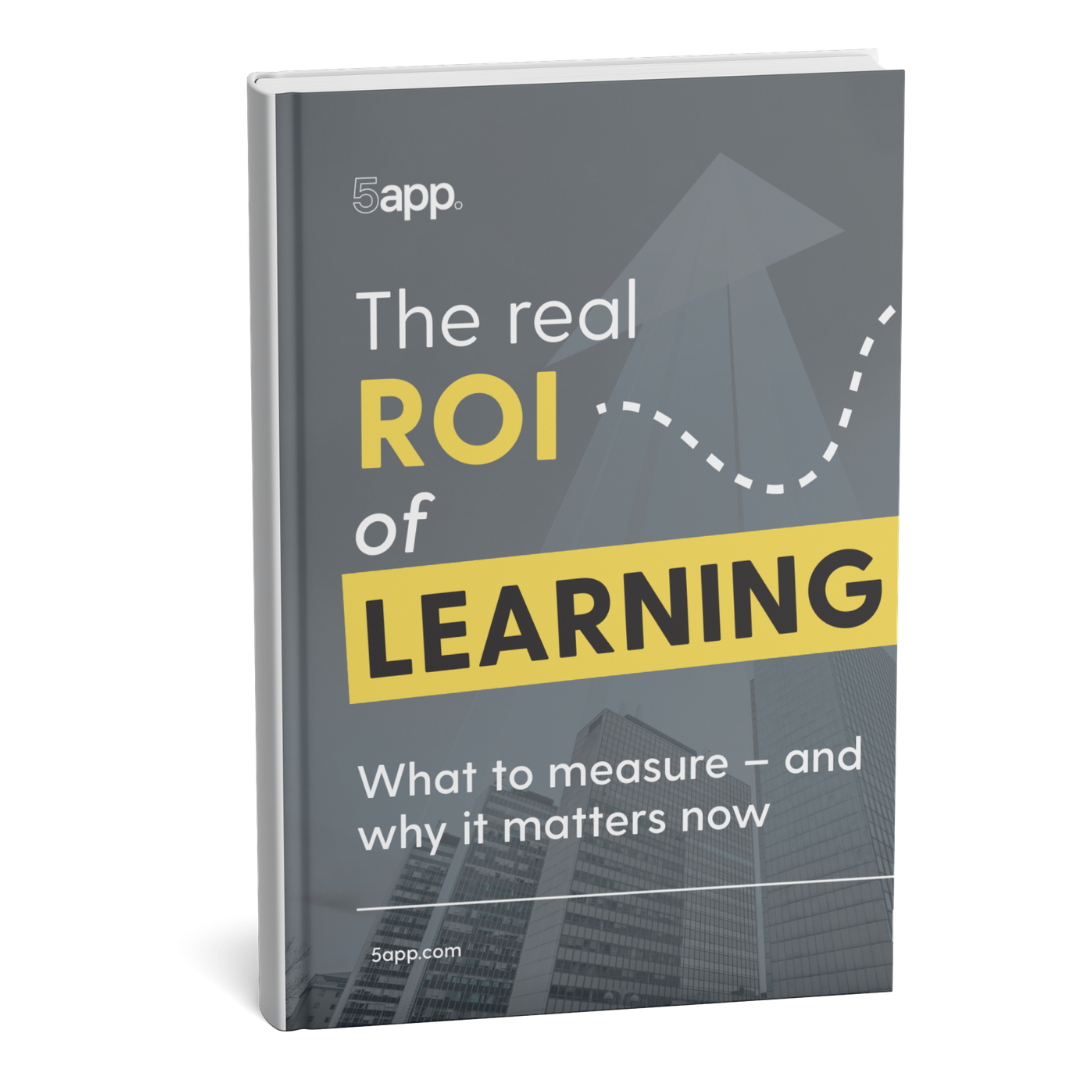 ROI Guide from 5app - eBook cover page ROI Guide from 5app - eBook cover page